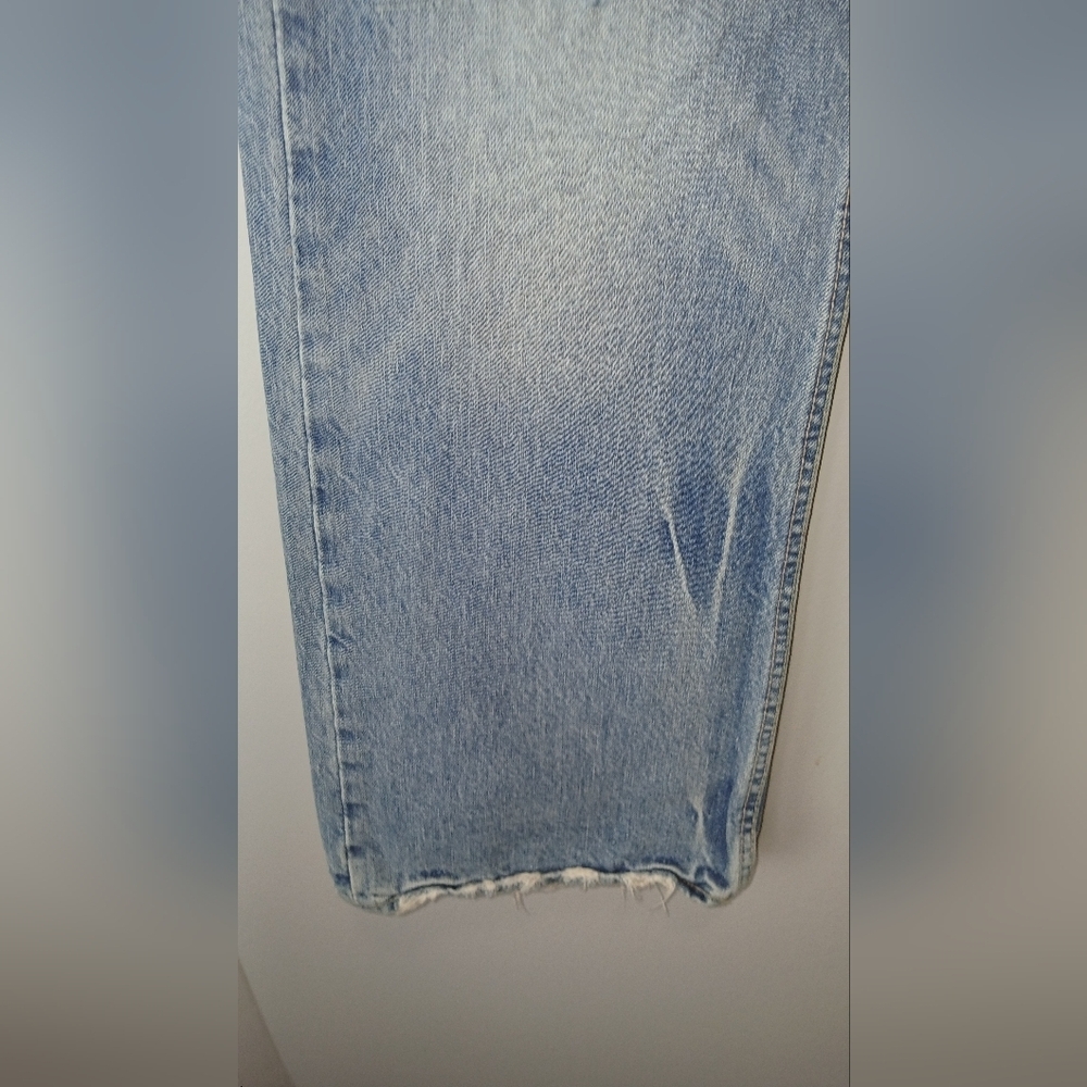 American Eagle Lowrise Bootcut Distressed Denim Jeans Mens 38×32 - Picture 5 of 9